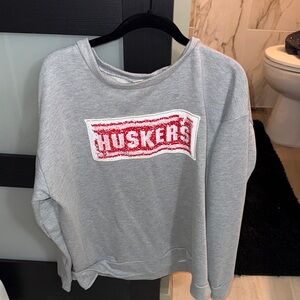 Huskers Gray Sweatshirt